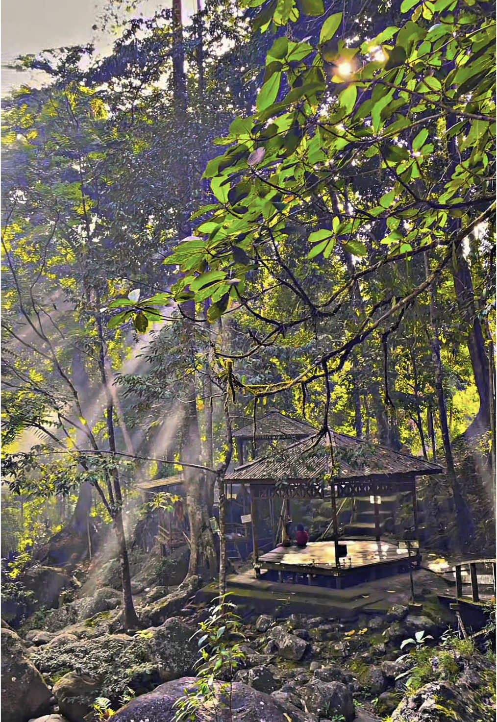 Indahnya air terjun haratai di sore hari  #foryoupage #airterjunharatai #loksado #kalimantan #kalimantanselatan #fyp #airterjun #wisatakalsel #sounddayak #wisatakalimantan 