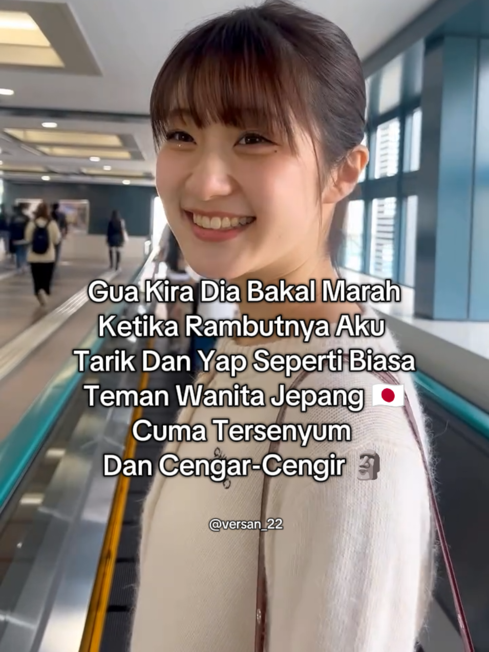 Gua Kira Dia Bakal Marah Ketika Rambutnya Aku Tarik Dan Yap Seperti Biasa Teman Wanita Jepang 🇯🇵 Cuma Tersenyum Dan Cengar-Cengir 🗿,Dasar SunaChan #tokuteiginou #jishusei🇯🇵🇲🇨 #ginoujissusei🎌🇯🇵 #berandamutiktok #berandamufyp #jepangindonesia🇯🇵🇲🇨 #soundviral #fypp #japan #viral #japanese #fyp #berandatiktok 