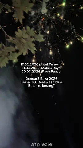 HOT Tema Raya 2026 🌷 Teal Blue & Ash Blue 🩵✨ #temaraya #raya2026 #tealblue #ashblue #fy 