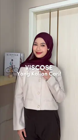 Nah ini viscose yang dicari2, super nemplok dan gampang di stylinggg yuhuu @Harva Hijab #hijab #hijabpashmina #pashminaviscose 