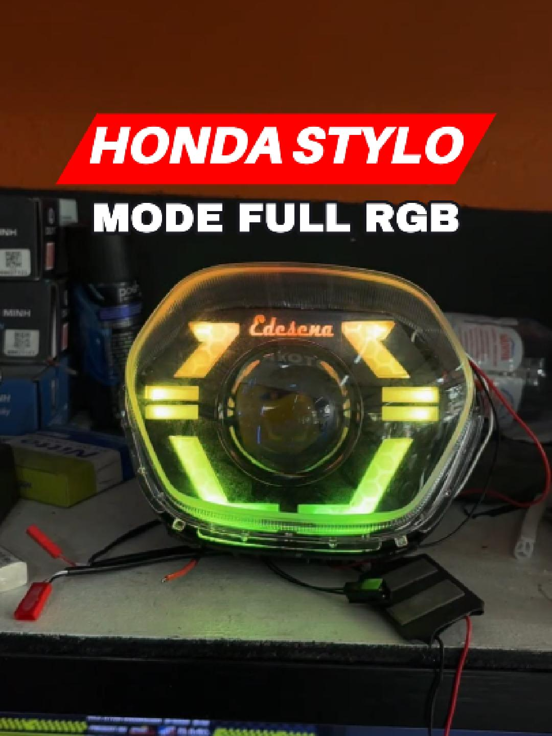 HONDA STYLO MODE FULL RGB SEGANTENG INI #ayotocustom #ayotoled #ayotoofficial #ayotopusatbiled #ayotoindonesia #ayotovariasi #tending #indoneisa #bengkelayoto #wibgajian #ayoto #GajeboMurahnya #biledayoto #biledprojector #honda stylo 2023 #stylo160 #stylo160 #fypツ #stylo