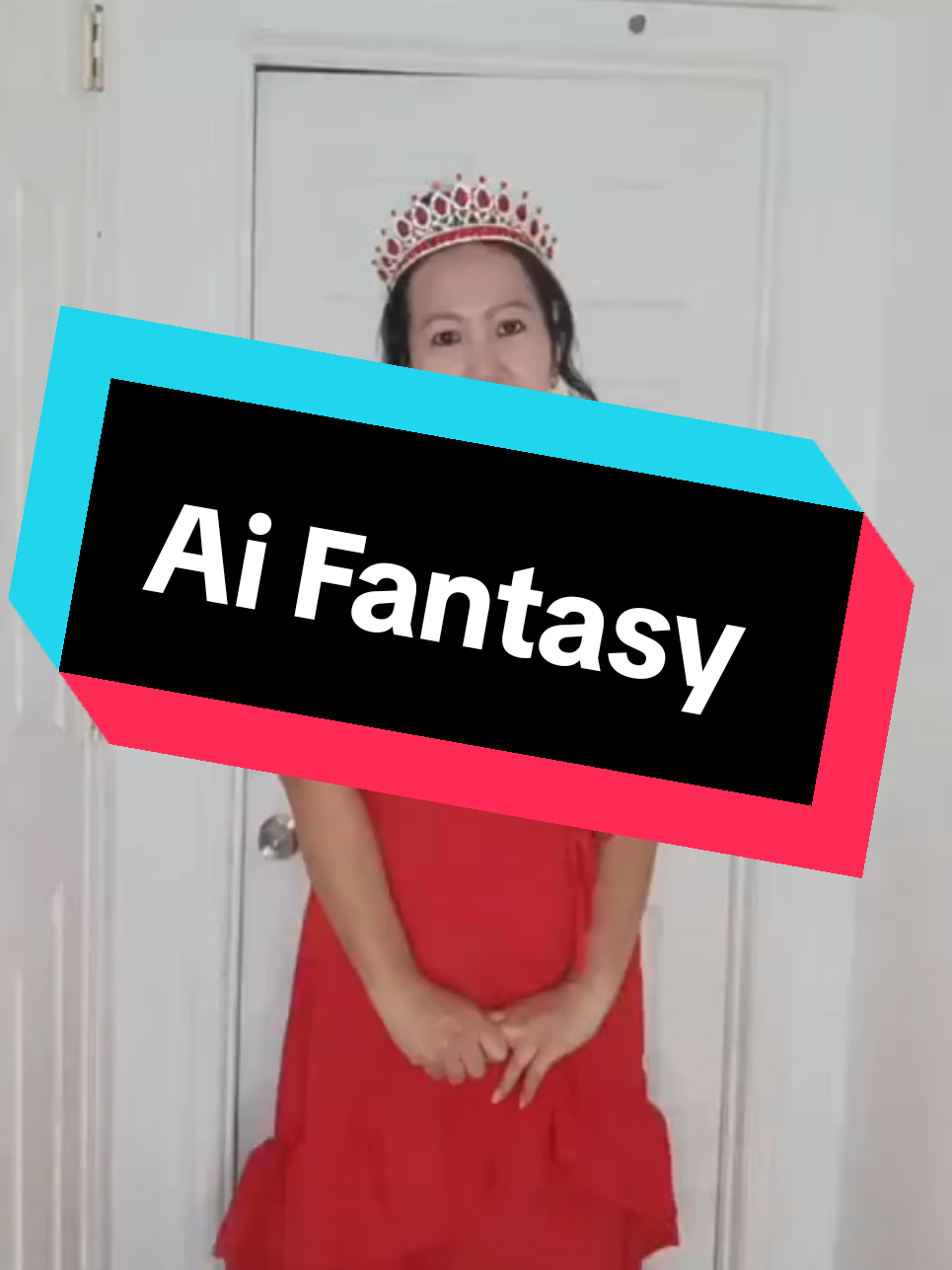 Trying on one of my videos on this Ai Fantasy looks amazing #Sweet_Rice_Maryann #fyp #momlife #aifantasy #Ai 