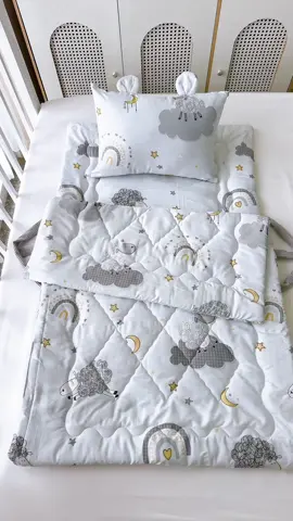 Set chăn gối nệm 5in1 vải Tencel Micro êm ái, mềm mát..bé iu ngủ ngon ⚡️😴😴😴 #katinahouse #bochangoichobe #changoinemchobe #combogapgonchobedihoc #tencel 