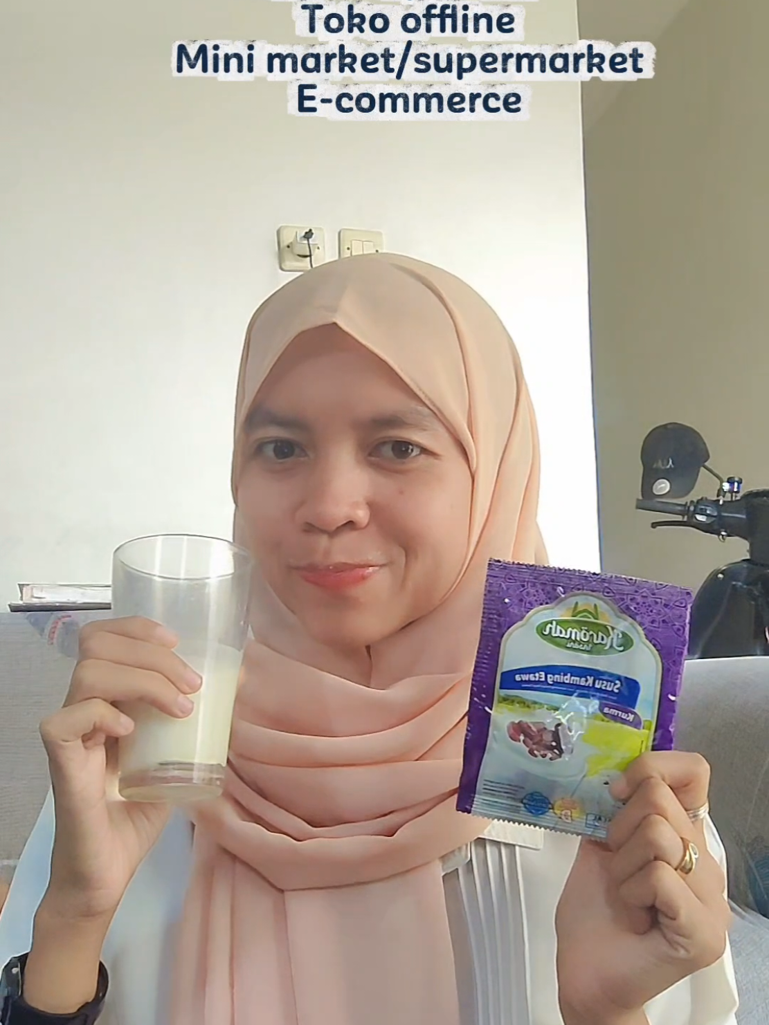 pertama kali nyobain susu kambing etawa ternyata enak, tinggi kalsium dan vitamin D, kemasan sachet jadi praktis buat dibawa kemana2, piks si susu kambing yang bakal jdi favorit aku🥰#etawa #karomah #susukambing #etawalinoriginal #fyppppppppppppppppppppppp @karomah.insani 