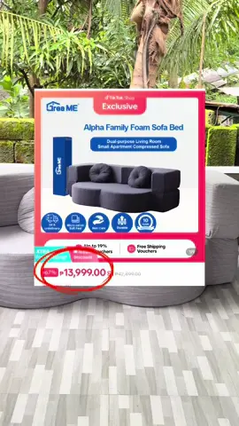 Replying to @𐙚Mae_reco˚.🎀༘⋆ ANG LALA NG SALE NG SOFA BED NA 'TO 😭 #sofabed #dreamesofabed #alphafamilyfoamsofabed 