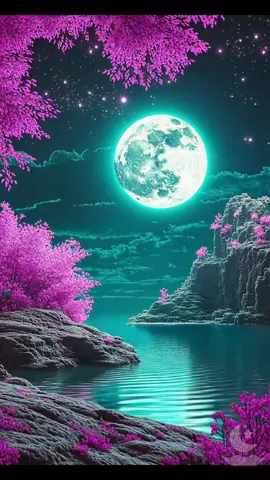 🌊 For the full dreamlike night scenery + music, just check my profile link 🌌#sleepmusic #relaxing #dreamynature #nightcalm #sleepdeeply 