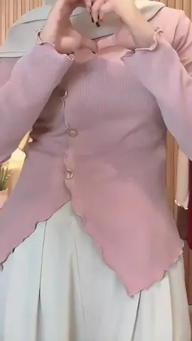 Blouse Knit Kriwil | Korean Top Blouse | Atasan Rajut Wanita | Lengan Panjang Fit Body #blouse #atasanwanita #rajut #🥰 
