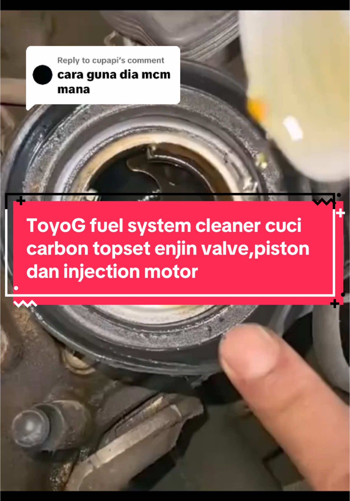 Replying to @cupapi dah tak perlu nak bukak enjin geng, pakai fuel cleaner ni pun dah padu enjin makin smooth #fuelcleaner #toyoG #carboncleaner #injectorcleaner #pistoncarboncleaning #cucitopset #cucikarbon #cucipiston #cuciinjector #topsendu #topmari #pco #playerpco wa #hujungmari #improvespeed #jimat #fyp #fypbesar #xyzbca #fy #CapCut