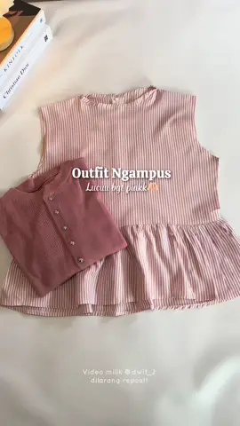 Outfit pinky yang satu ini bikin salfok jangan lupa di save dlu🫶🏻 outfit pink inner vest stripe plus cardi knit pink cantik bgt🫶🏻😍  #OOTD #outfit #outfitideas #fypシ゚ #fyppppppppppppppppppppppp 