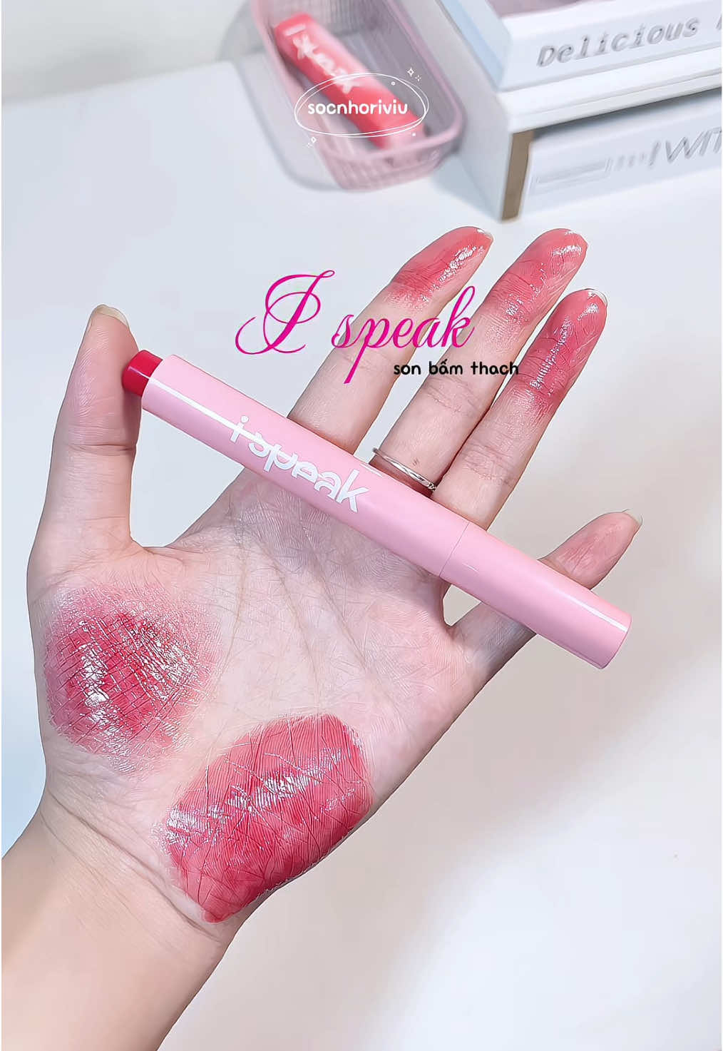 thêm một em son thạch siu xinhhh cho mấy nàng đây #ispeak #sonbam #sonthach #vairal #_socnhoriviu_ 