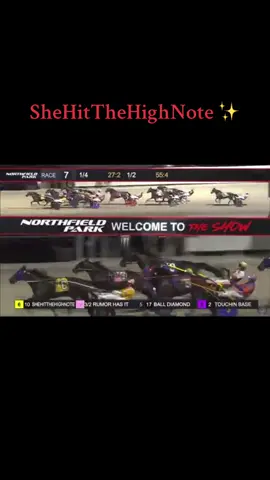 #shehitthehighnote #mare #harnessracing #racehorse #standardbred #racing 