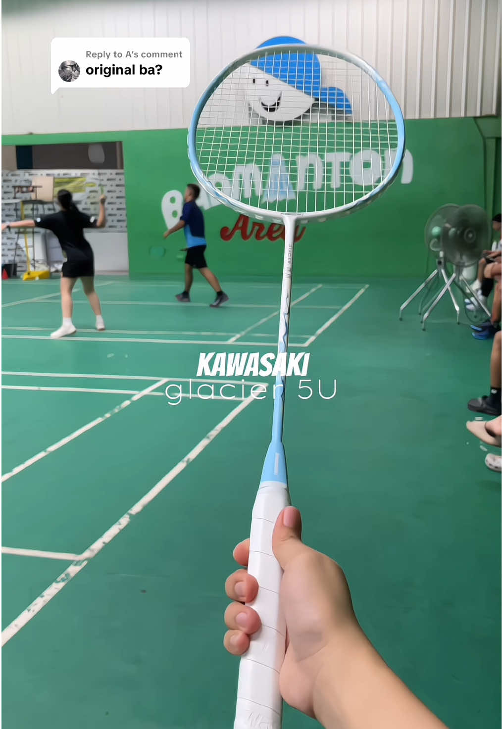 Replying to @A Yes! Original po💞💯 #kawasakibadminton #kawasakiglacier5u #badmintonracket #badminton #fyp 