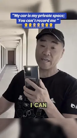 This guy thinks it’s wrong to record people out on public and in their car 😂