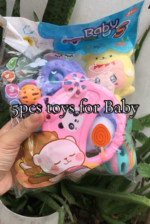 5pcs toys for baby #rattletoysforbaby #babytoys #baby #fyp 