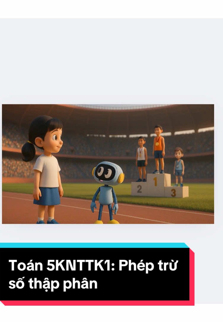 Toán 5KNTTK1: Phép trừ số thập phân #colieuvideodayhoc #giaovientieuhoc #giaovienyeucongnghe #dayhocsangtao #giaovienlop5 