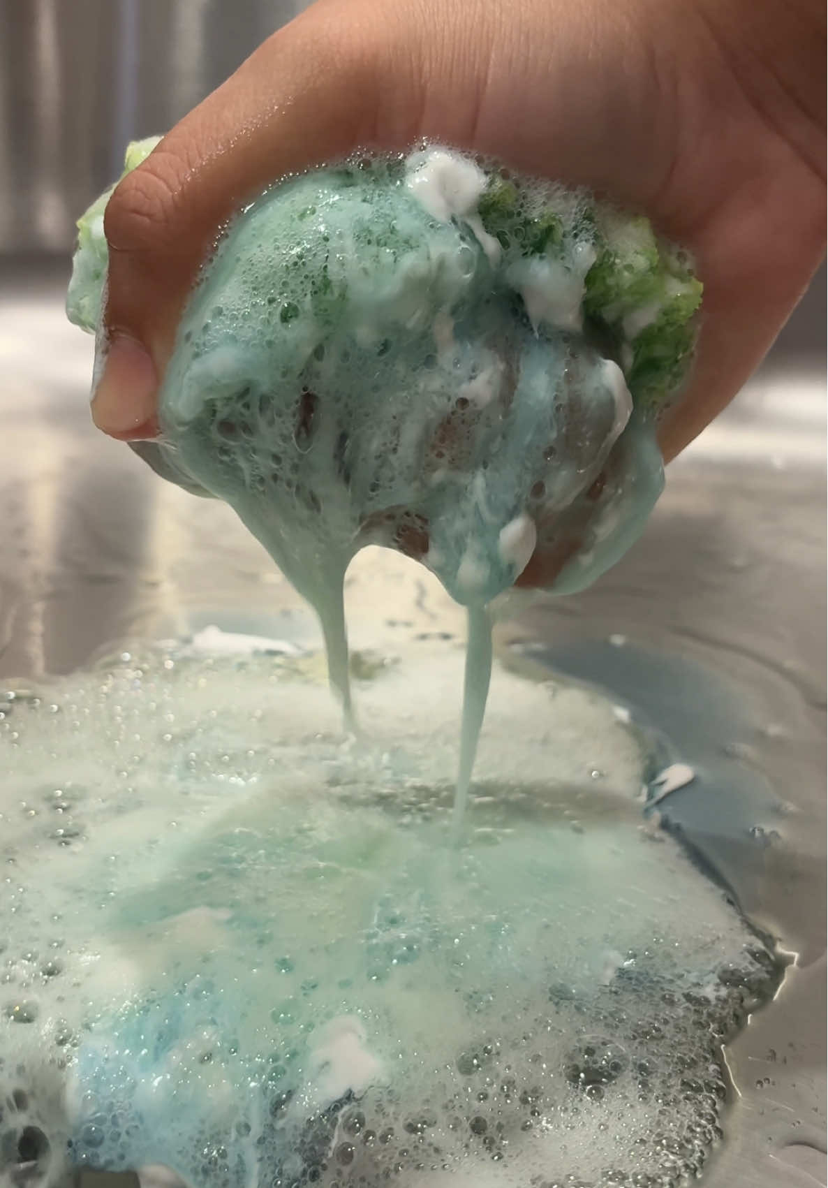 My baby girl touched earth side 5 days ago 🩷 My son turned two 6 days ago 🩵 I'm officially a boy and girl mama. My family is complete and I couldn't be more grateful.  Enjoy this sink scrub cause that's all I can do right now lol.  #CleanTok #cleaningasmr #sudsycleaning #sinkscrub #sinkcleaning 