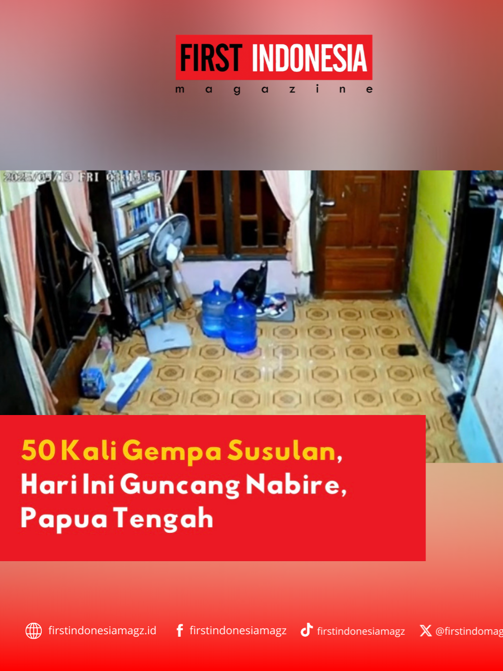 Gempa magnitudo 6,6 mengguncang Papua Tengah dini hari tadi. Hingga saat ini, sudah terjadi 50 gempa susulan. Tidak ada peringatan tsunami, namun warga diimbau tetap waspada. #Gempa #Papuatengah #nabirepapua