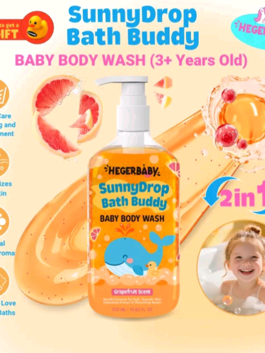 Give your baby the bath buddy they deserve—because happy skin means a happy baby! 💛👶🛁 Tap the yellow basket now! #hergerbaby #sunnydrop #bathbuddy #babybodywash #recomendation 