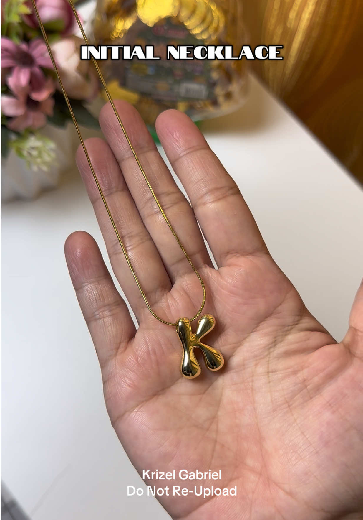 ANG GANDA TALAGA MGA SISSY!!!🥰 #initialnecklace #necklace #nontarnishnecklace #elegantnecklace #letternecklace 