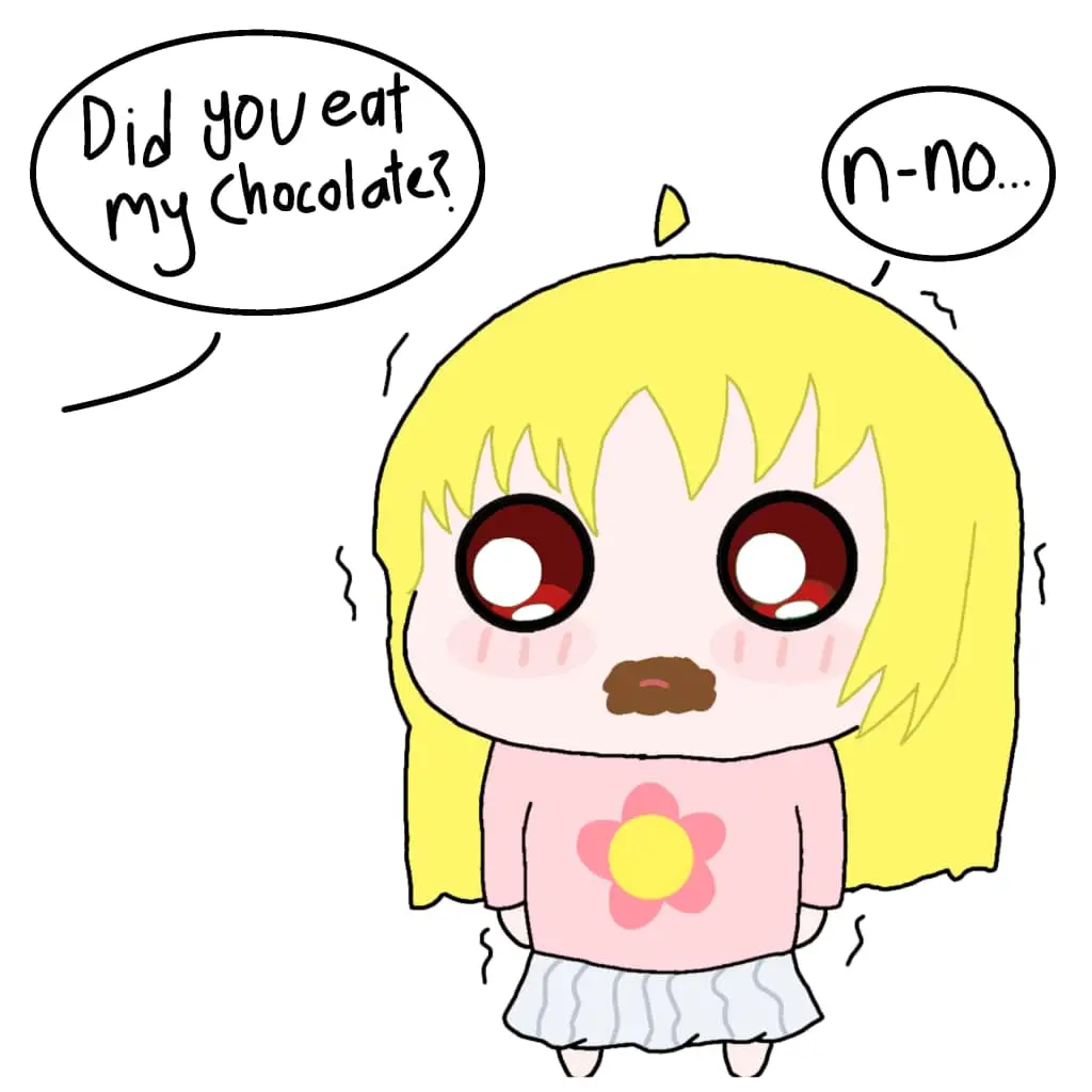 Naughty Nijika 😡, Where is my chocolate???? #bocchitherock #bocchi #nijikaijichi #nijika ( picture from the especial people to me)
