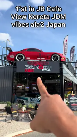 Cafe view Kereta JDM 😍 One & Only in JB !  #cafe #jdmcarsoftiktok #johorfoodie #cafehuntingmalaysia #johorbahru 