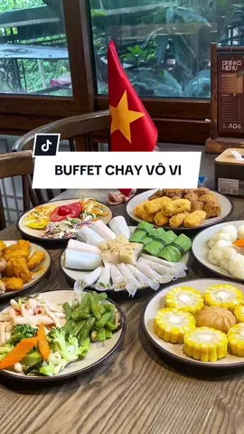 Buffet chay ngon bổ rẻ khu Đống Đa #anchay #buffetchay #chayvovi #food 