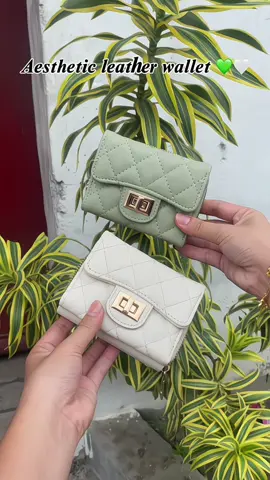 Aesthetic leather wallet#fyp #checkthisout #fyppppppppppppppppppppppp #wallet #everyone 
