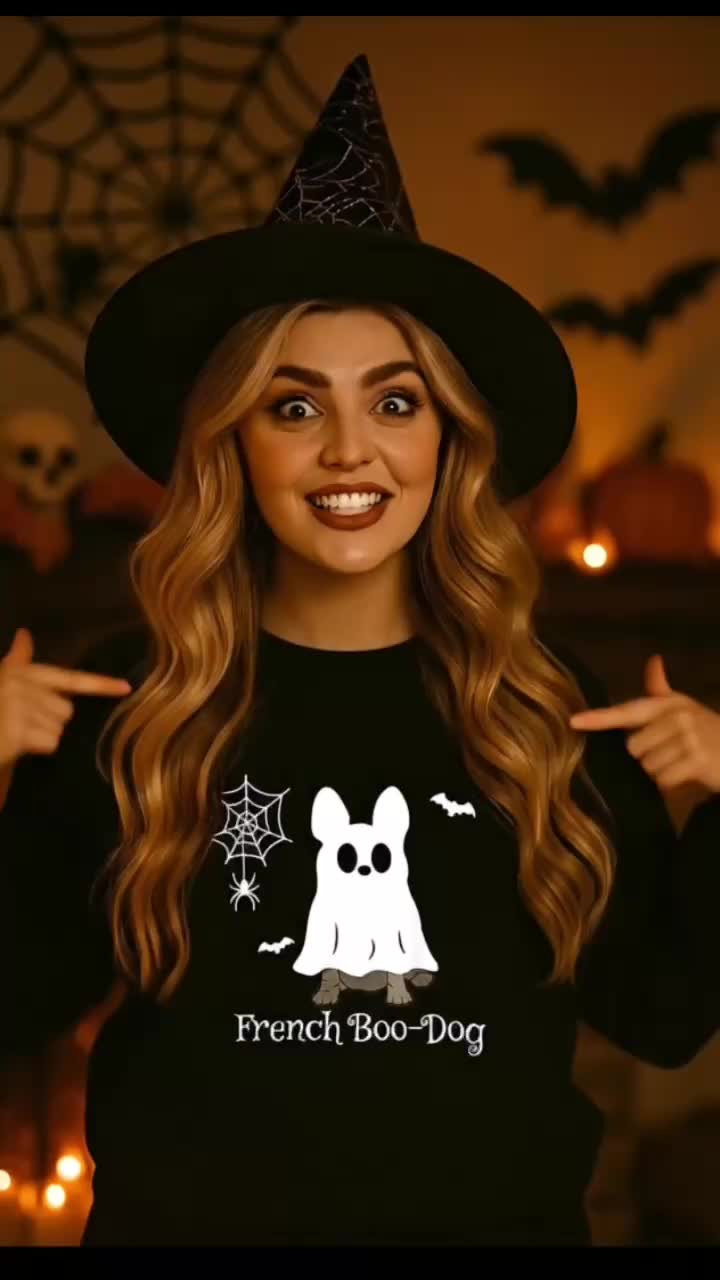 French Bulldog Ghost Sweatshirt, Cute Halloween Dog Lover Pullover, Spooky Season Frenchie Pumpkin Graphic Sweatshirt For Women And Men, Cozy Fall Holiday Pet Lover Sweater Top #doghalloween #halloweensweatshirt #halloweensweater #halloweendogcostume #fallhoodies #fallhoodie #halloweenootd #thisishalloween🎃 #spookysweatshirt #halloweengraphictee #FrenchBooDog #FrenchieHalloween #HalloweenSweatshirt #DogLoverStyle #SpookyBulldog #PetCostumeVibes #HalloweenOutfit #CuteGhostDog #TrendySweatshirt #SpookySeason #TikTokMadeMeBuyIt #Halloween2025