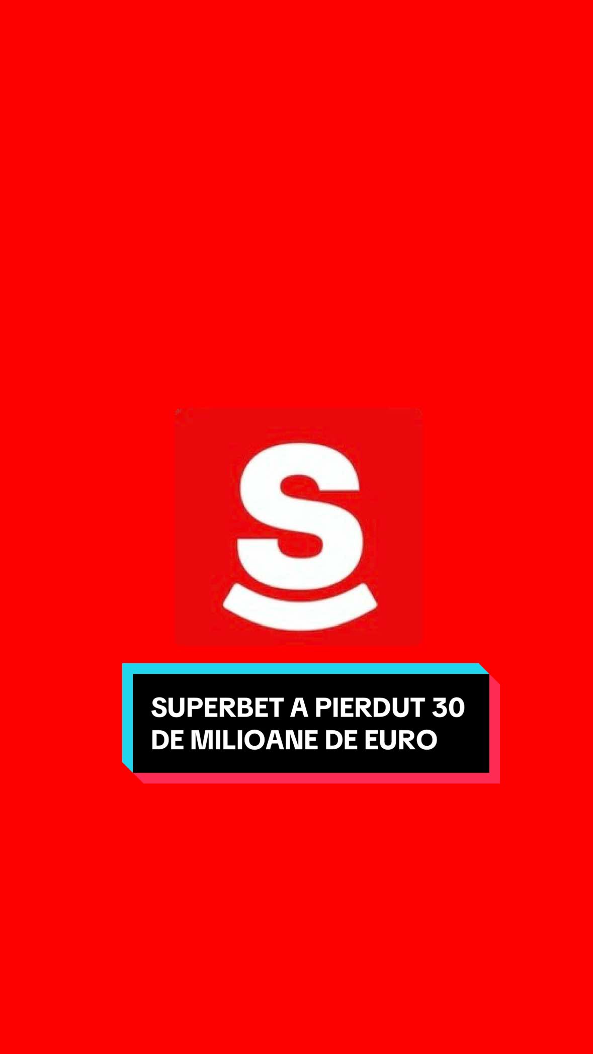 Superbet ar fi pierdut 30 de milioane de euro. Cum ți se pare? #fyp #misiuneatiktok #foryou #news #journalist 