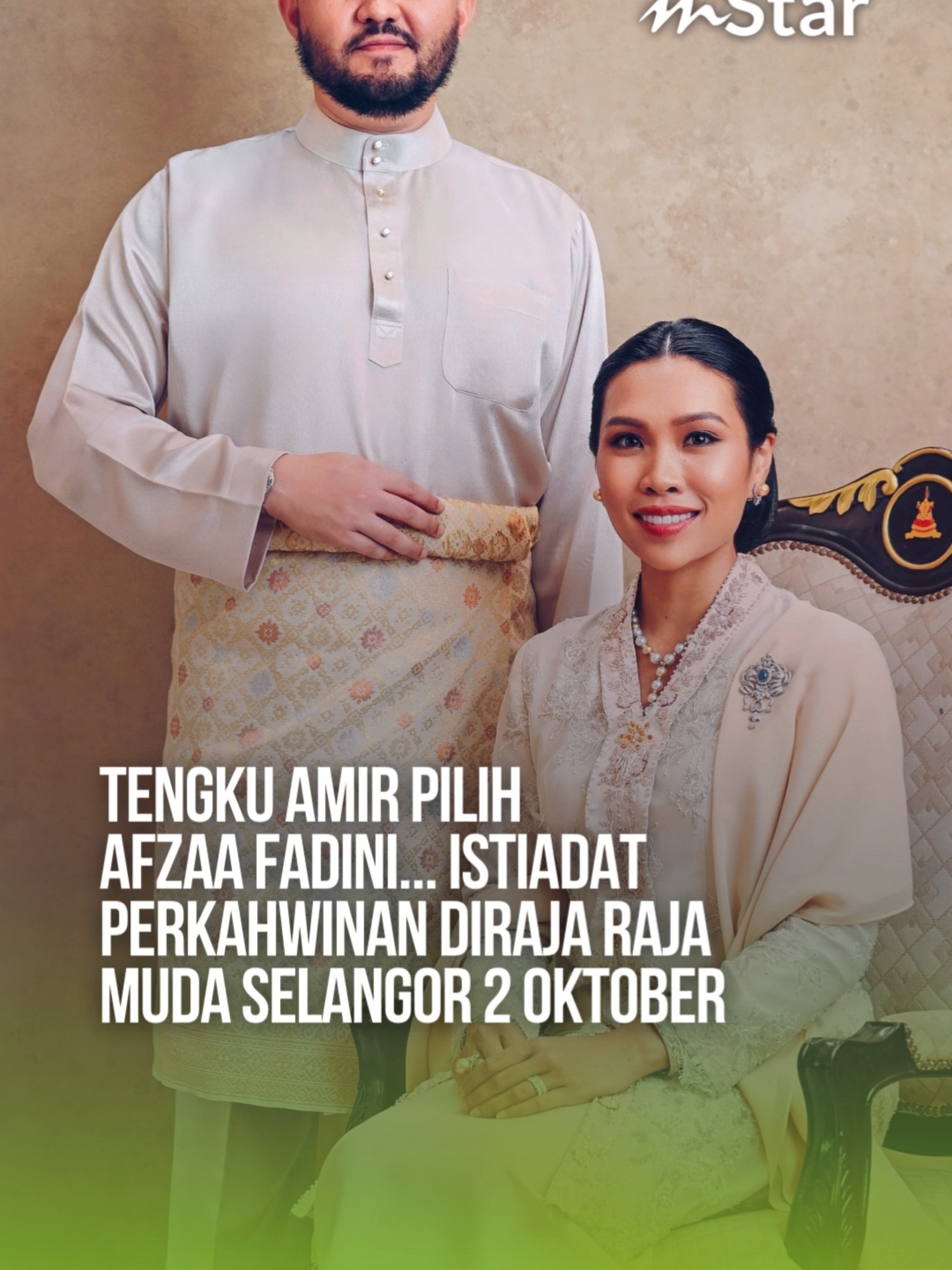 Tengku Amir pilih Afzaa Fadini... Istiadat Perkahwinan Diraja Raja Muda Selangor 2 Oktober #beritaditiktok #fyp #sembangentertainment #viral