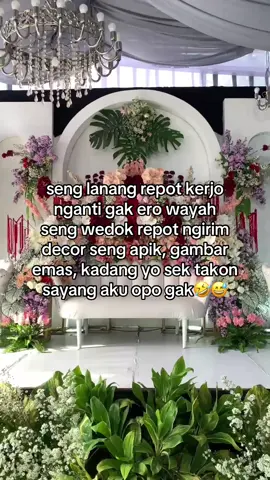 Kepontang panting dek😅 #elitedecoration #weddingmalang #weddingmurah #decorationmalang #weddingorganizer 