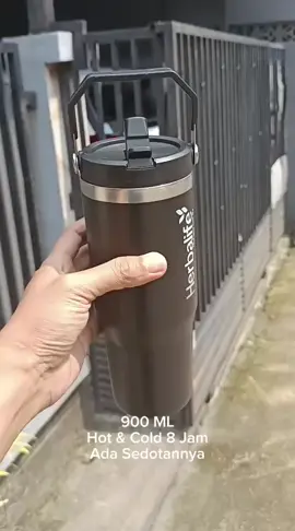 Tumbler 900 ML hot and cold 8 jam ada sedotannya ORI import#tumblerherbalife #termoscantik #termoshlf #termosherbalife #herbalifetumbler 