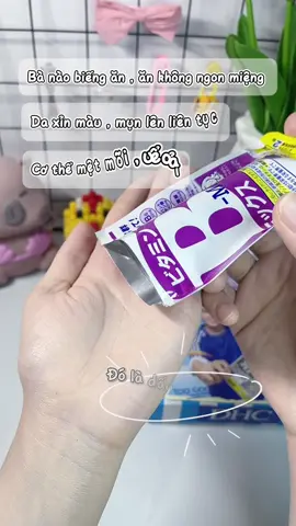 Ngoài lựa chọn sản phẩm chăm sóc từ bên ngoài ra cũng nên bổ sung từ bên trong nha 🥰 Chân ái của mình là DHC nè 🫶🏻 #vienuongvitaminbmixdhc #vienuongkemdhc #vitaminbdhc #dhc #xuhuongtiktok 