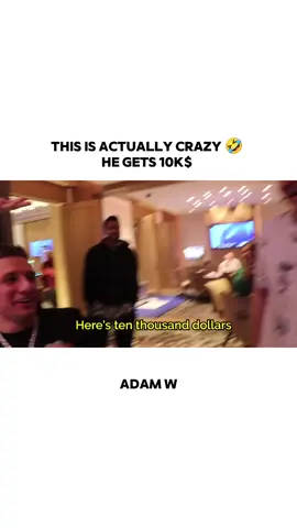 He went so crazy when he's got 10k 🤣 #viral #foryoupage❤️❤️ #money #roulette #adamw 