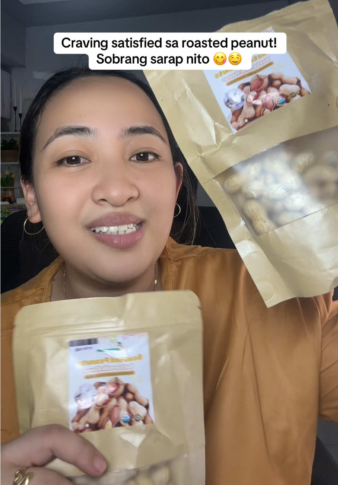 Ang sarap ng roasted peanut na to! Talagang hindi mo titigilan hanggat hindi ubos. 😋 #roastedpeanuts #peanut #snack #fyp 