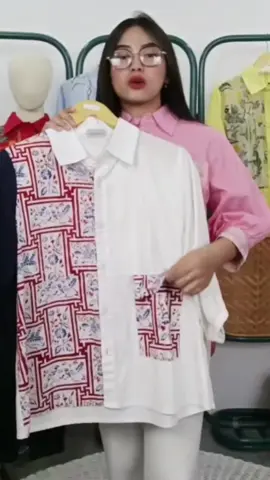 CallieTamami - A 6511 Rooster Batik Tops#kemejakekinian #kemejawanita #kemeja #shirt #fashionwanita 