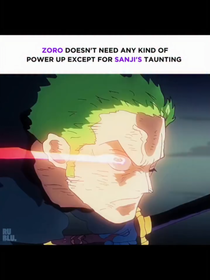 Code word: Moss Head 👀 In the latest episode of One Piece (1144), during the fight between Zoro vs Lucci, Sanji calls Zoro 'Dead weight' because he was taking too much time to defeat Lucci. The moment Zoro heard this insult, he went full on crazy and defeated Lucci instantly.  It's just shows, Zoro doesn't need any kind of special power as Sanji's taunting is enough. #onepiece #onepieceedit  #zorororonoa #sanjivinsmoke