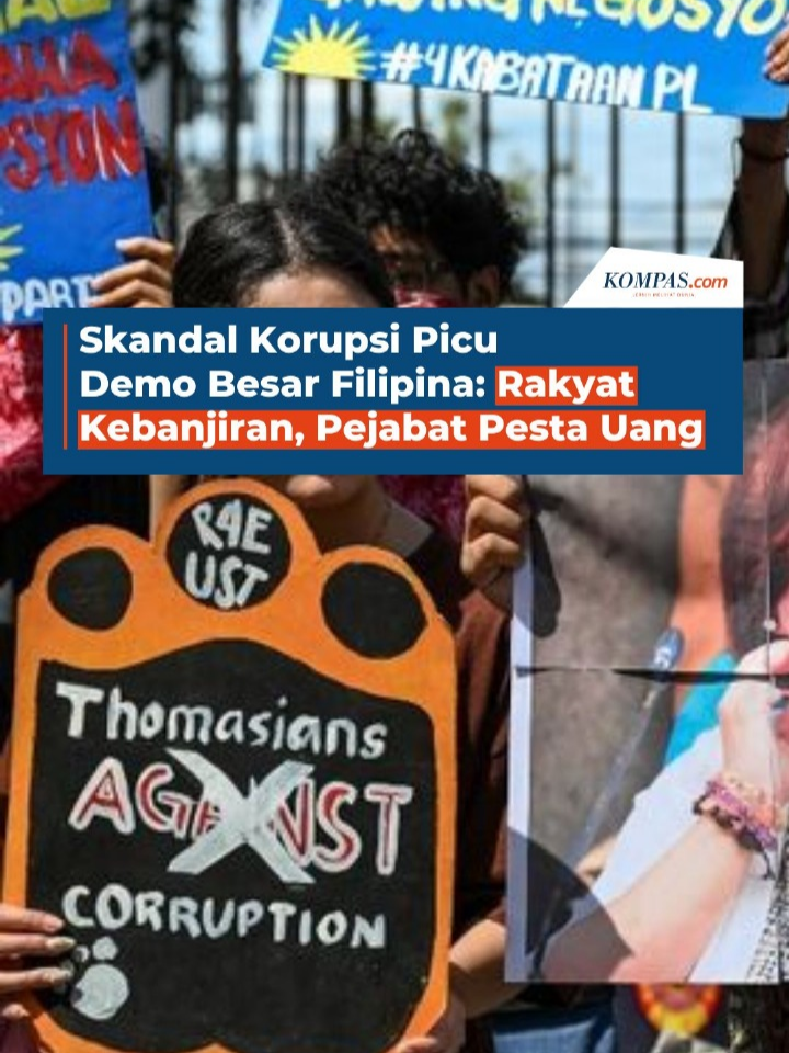 Warga Filipina memenuhi Taman Rizal dan EDSA, Minggu (21/9/2025), menuntut keadilan atas skandal korupsi proyek banjir. Data pemerintah menyebut 70% dana pengendalian banjir digerogoti korupsi, padahal jutaan warga terdampak banjir tahunan. Teddy Casino, Ketua Bagong Alyansang Makabayan, menegaskan tuntutan massa bukan hanya soal mengembalikan dana rakyat, tetapi juga memenjarakan pihak yang diduga terlibat. Presiden Marcos Jr mengaku geram, membekukan aset 15 perusahaan, dan membentuk Komisi Independen Infrastruktur. Penulis: Muhammad Iqbal Amar, Irawan Sapto Adhi, Danur Lambang Pristiandaru, The Guardian Kreatif: Blanka Rahel Maretha Joanne Produser: Reza Kurnia Darmawan ~R #Demo #Banjir #Filipina #Global ##Read