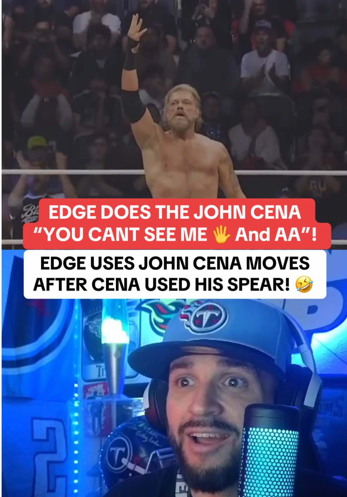 EDGE (ADAM COPELAND) PAYS RESPECT BACK TO JOHN CENA BY USING HIS “YOU CANT SEE ME AND A.A IN AEW! 🤣 | Titan Anderson Reaction! #Edge #JohnCena #adamcopeland #WWE #aew @WWE @All Elite Wrestling 