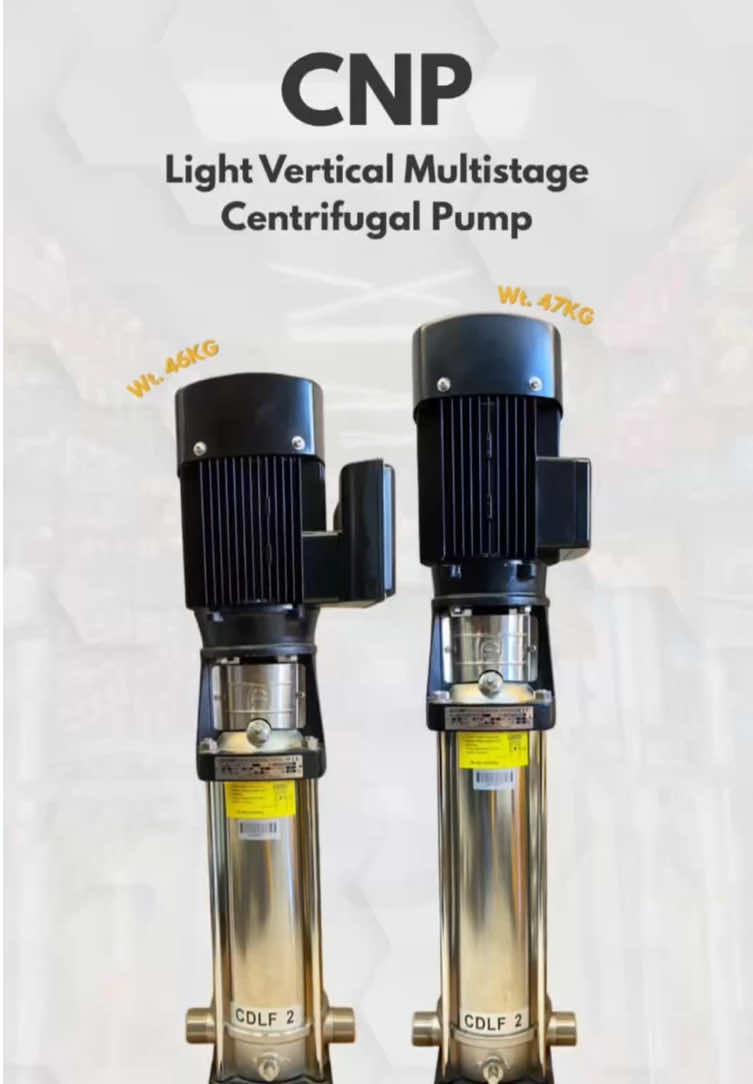Butuh pompa bertekanan tinggi untuk gedung, hotel, atau industri? Kenalin, CNP CDLF 2 Multistage Vertical Pump Pompa CDLF 2: solusi andalan untuk sirkulasi air dan cairan industri maupun rumah tangga. Menjamin aliran stabil, hemat energi, dan tahan lama. Cocok untuk HVAC, boiler, sistem pendingin, hingga sirkulasi air bersih. 📍 Tersedia di Golden Pompa 📞 Hubungi kami sekarang untuk info & pemesanan! #pompa #pompaair #submersible #submersiblepump #cdlf                                        