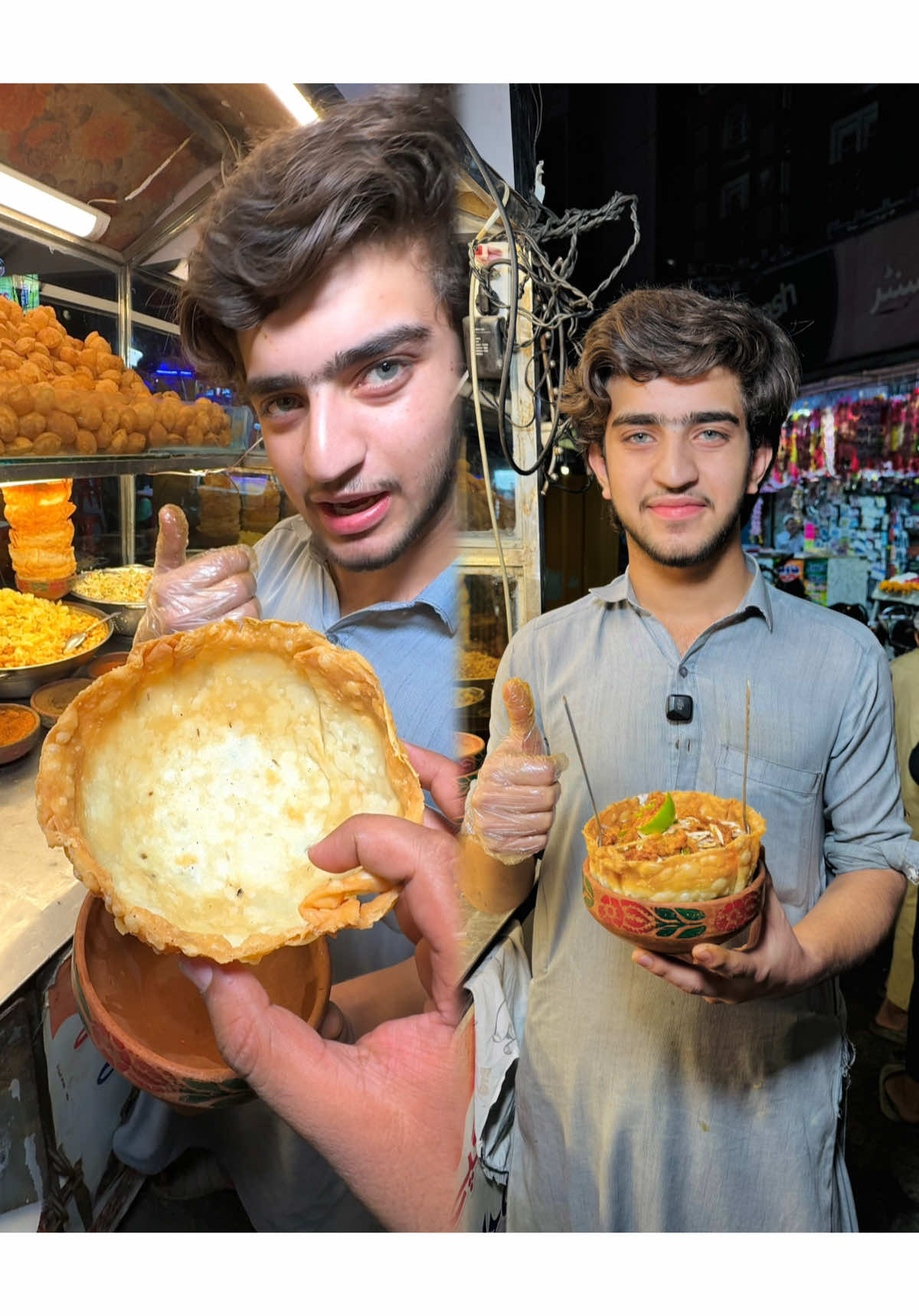 Handsome Aggressive Boy Making Katori Chaat 😍 Just In Rs 300 !  #streetfood #foodviral #foryou #peshawar 