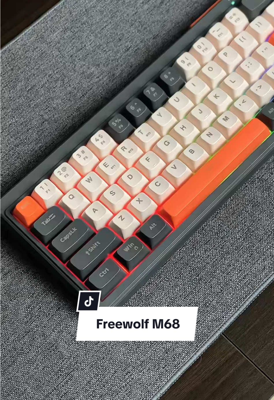 Bàn phím Freewolf M68 #banphim #banphimmaytinh #banphimkhongday #freewolf #freewolfm68 