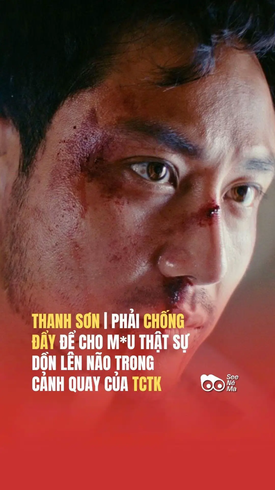 Thực hiện được một cảnh quay hoàn chỉnh không phải dễ, đòi hòi người diễn viên phải thật sự sống hoàn toàn vào nhân vật  #seenema #TuChienTrenKhong #thanhson #dienvien #phimdienanh 
