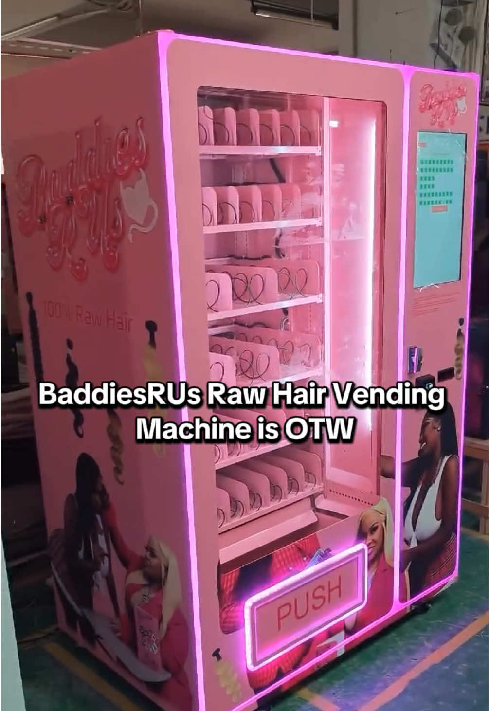 The BaddiesRUs Raw Hair Vending Machine is OTW💞✨ The official vending machine with 100% Raw Hair is coming  🫶🏽🔥 Bringing something different, luxury, and innovative right into the community. This is history in the making quality bundles at your fingertips, anytime. 💇🏽‍♀️💖 #BaddiesRUs #rawbundles #sacramento #luxury #hairvendor 