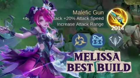 Melissa Best build🧐🔥 #MLBB #mobilelegends #mobilelegendsbangbang #hanabitiktok #fyp 