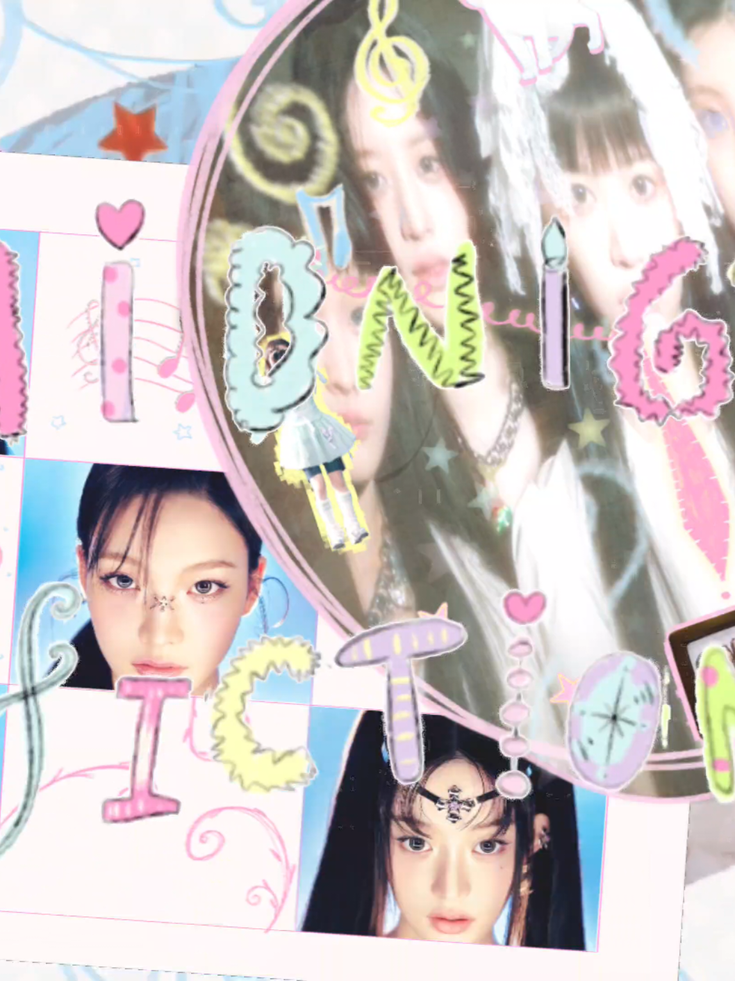 mystery, apocalypse, romantic, comedy is a midnight fiction yes. dmm ib @𝐜𝐨𝐜𝐨✿   #illit  #midnightfiction 