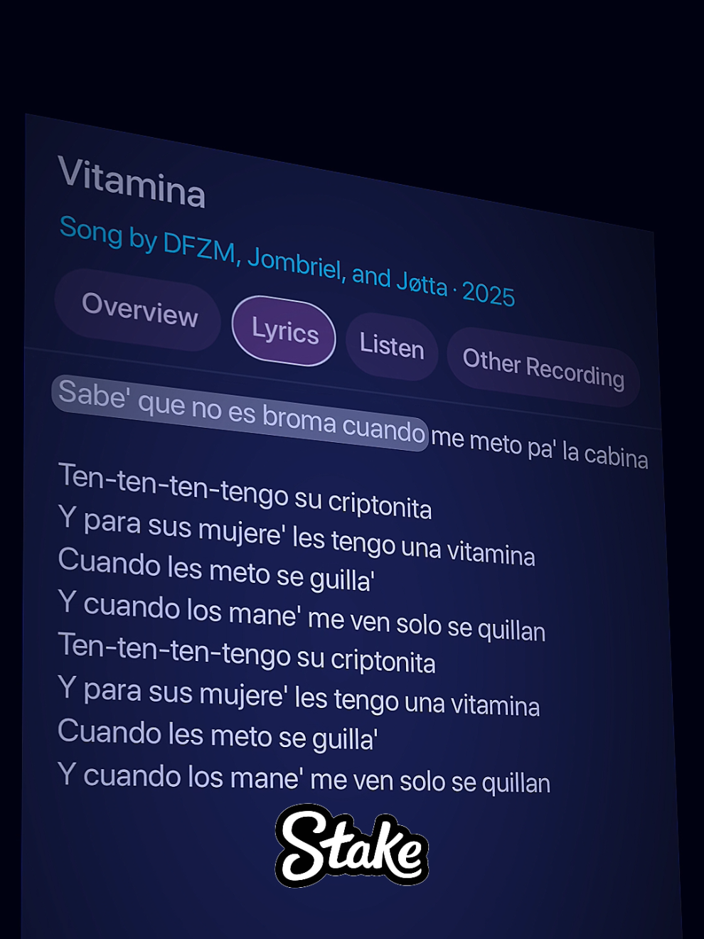 Vitamina 🙌🎧 #lyrics #vitamina #dfzm #song #trending 