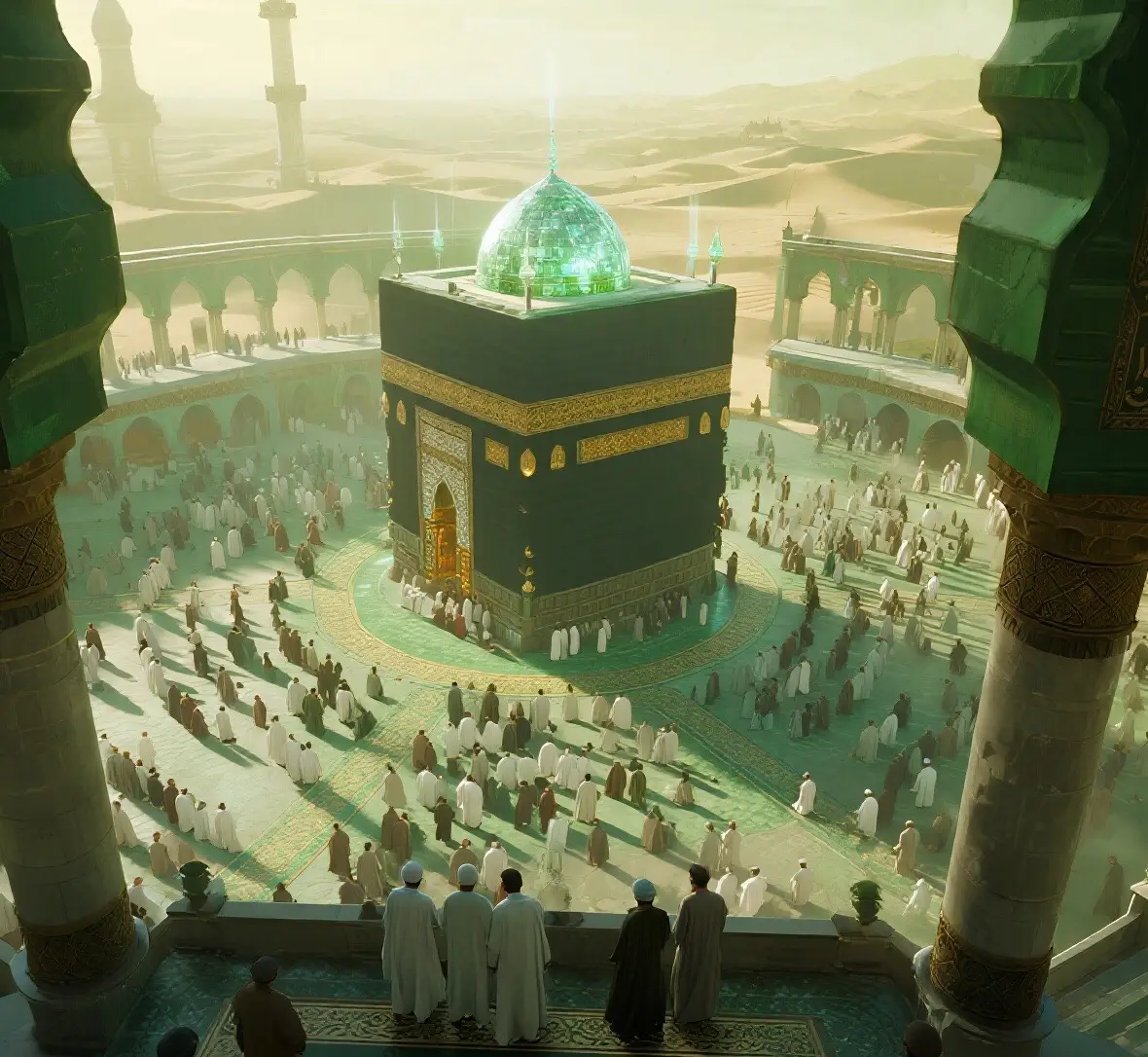 Madinah, the City of the Prophet, shines bright A beacon of faith, where Islam's history takes flight The Masjid an-Nabawi, a mosque of grandeur and might Where the Prophet Muhammad's tomb is a sacred sight The city's streets are lined with date palms, green and tall A tranquil oasis, where faith and peace enthrall Madinah's rich history and heritage are palpable and real A place where Muslims from all over the world come to feel The city's warm hospitality and welcoming smile Make it a place of pilgrimage, worth traveling a long while.#USA#foryourpage