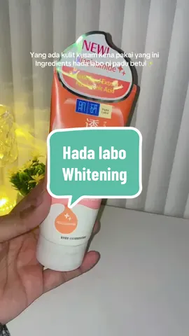 Hadalabo ni semua produk dia berkesan teruk eh..korang kena try yang ni memang best! #hadalabo #hadalabosofterningwhiteningfacewash #kulitkusam #newbieaffiliate 