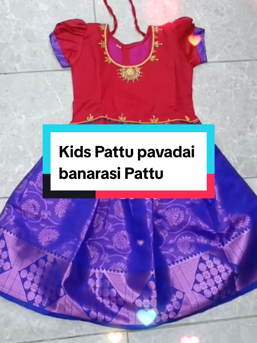 Kids Pattu pavadai banarasi Pattu nice colours limited edition only. #kidspattupavadai #banarasipattu #deepavalicollection2025 